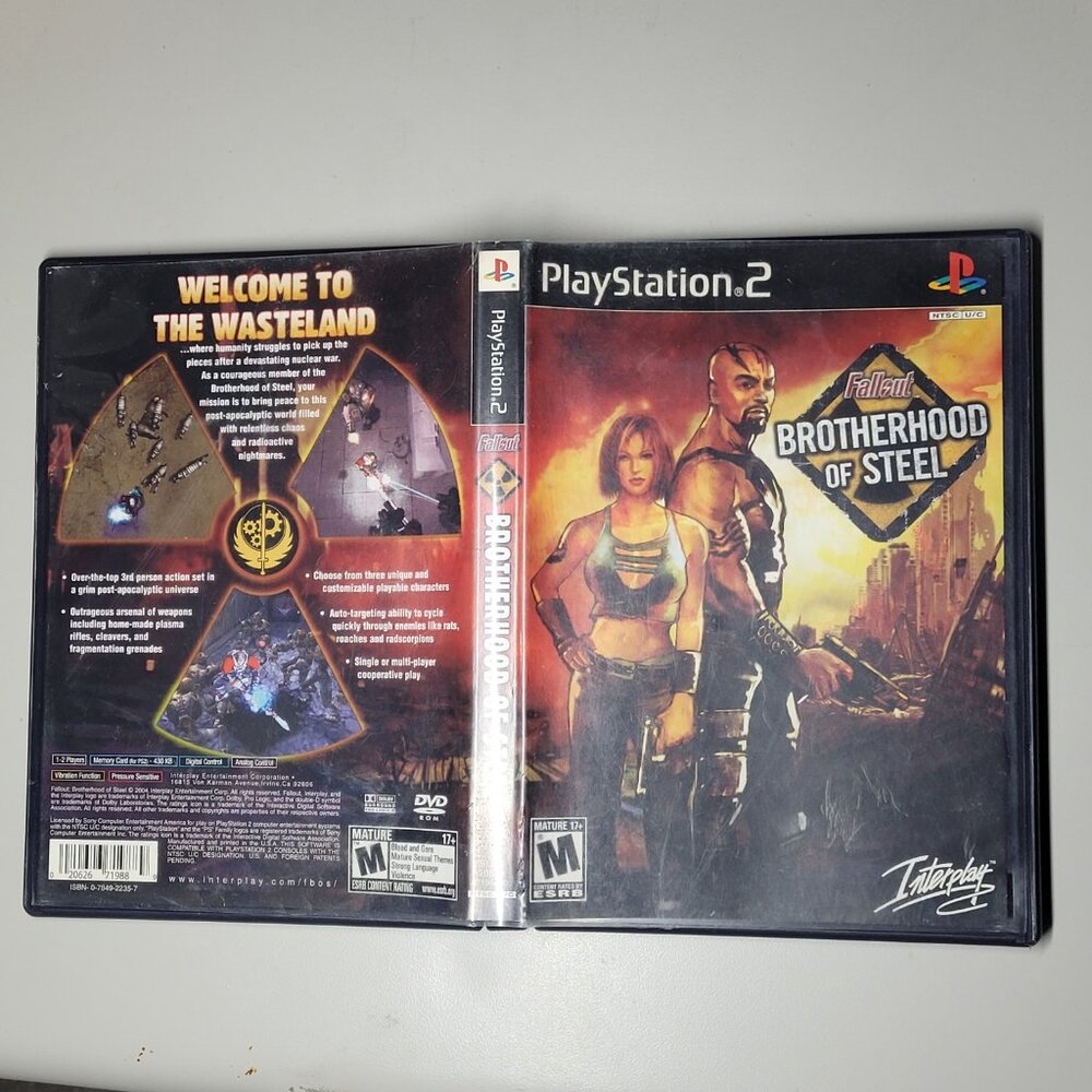 Fallout Brotherhood Of Steel Playstation 2 PS2 Complete cib